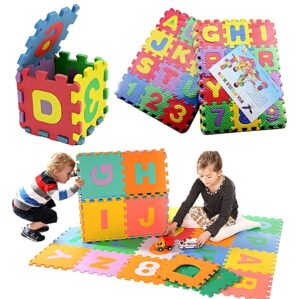 Generic 36pcs Alphabet Numbers EVA Floor Mat Baby Room Jigsaw ABC 123 Foam Puzzle
