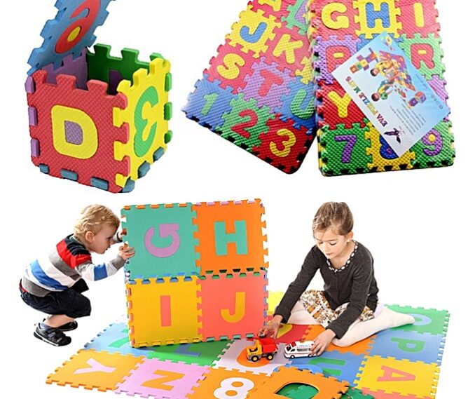 Generic 36pcs Alphabet Numbers EVA Floor Mat Baby Room Jigsaw ABC 123 Foam Puzzle