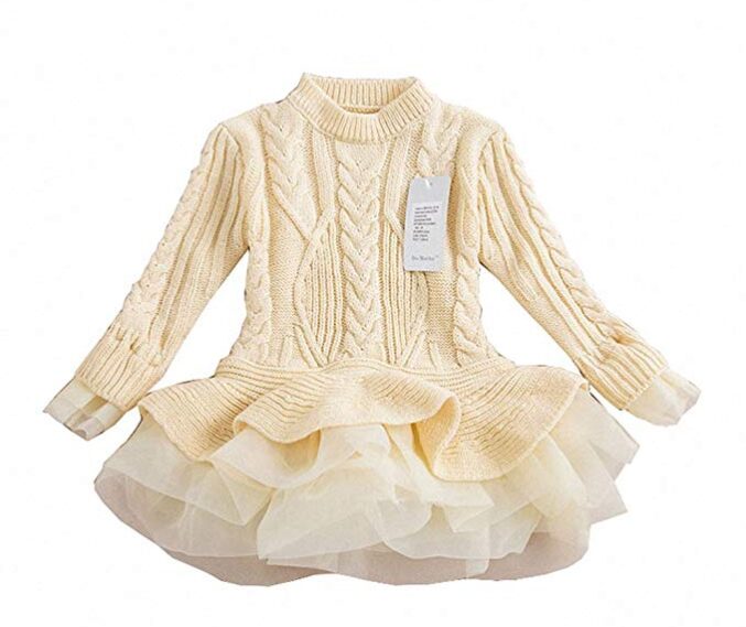 Girl Winter Long Sweater